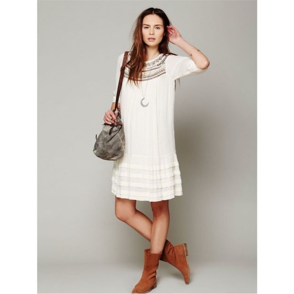 FREE PEOPLE Ribbons & Rows Dress - Picture 2 of 5